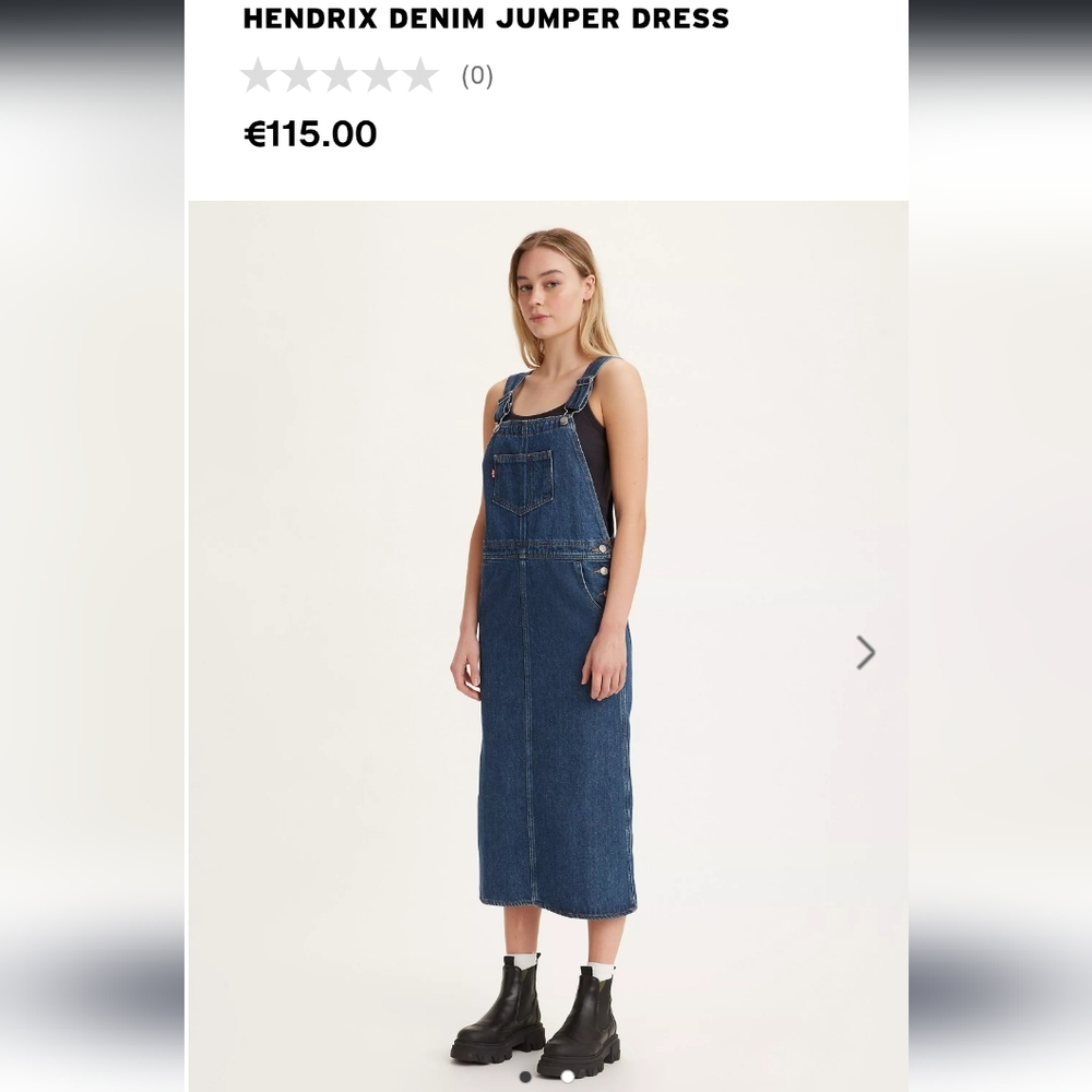 LEVIS HENDRIX Denim Jumper Dress